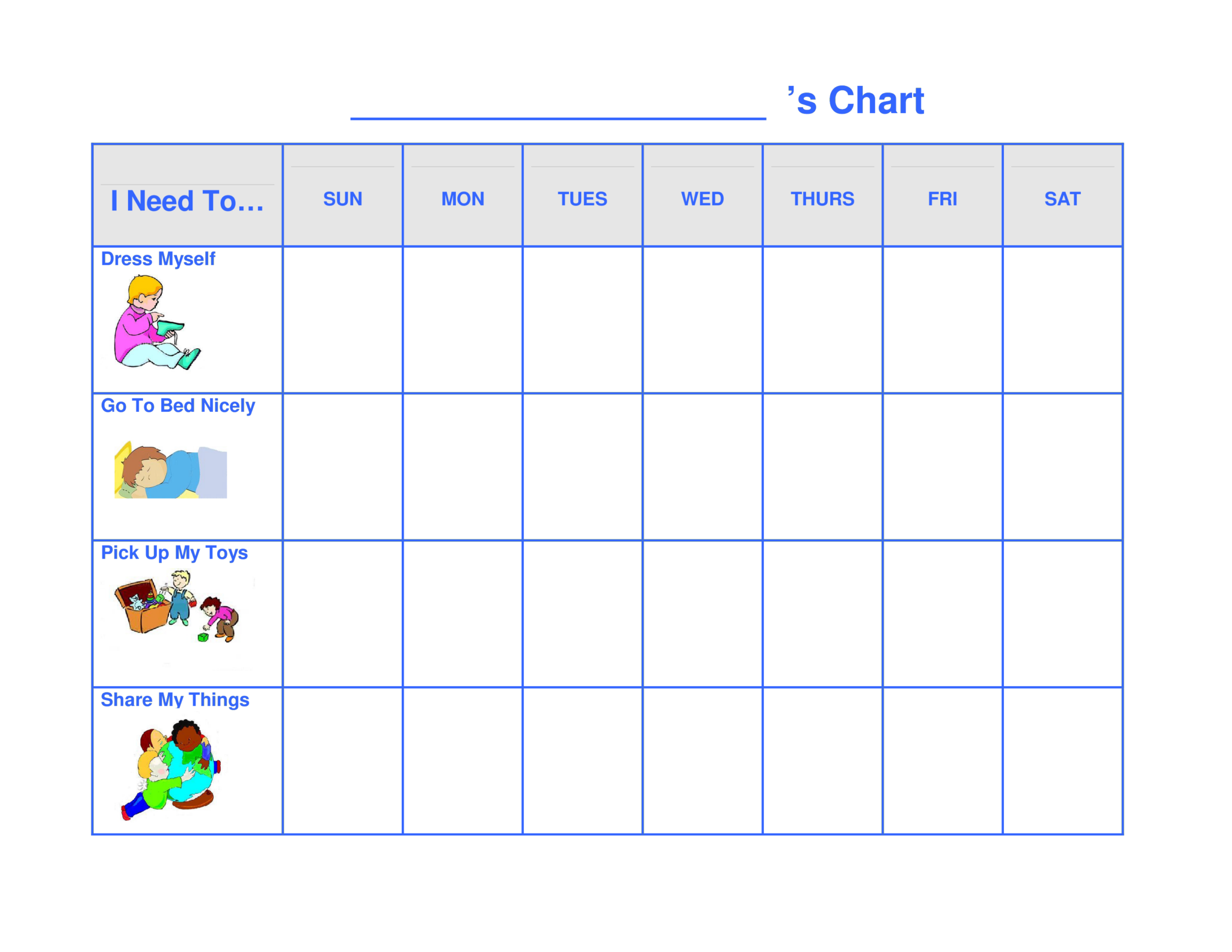 Printable Pre K Behavior Chart PrintableBehaviorChart