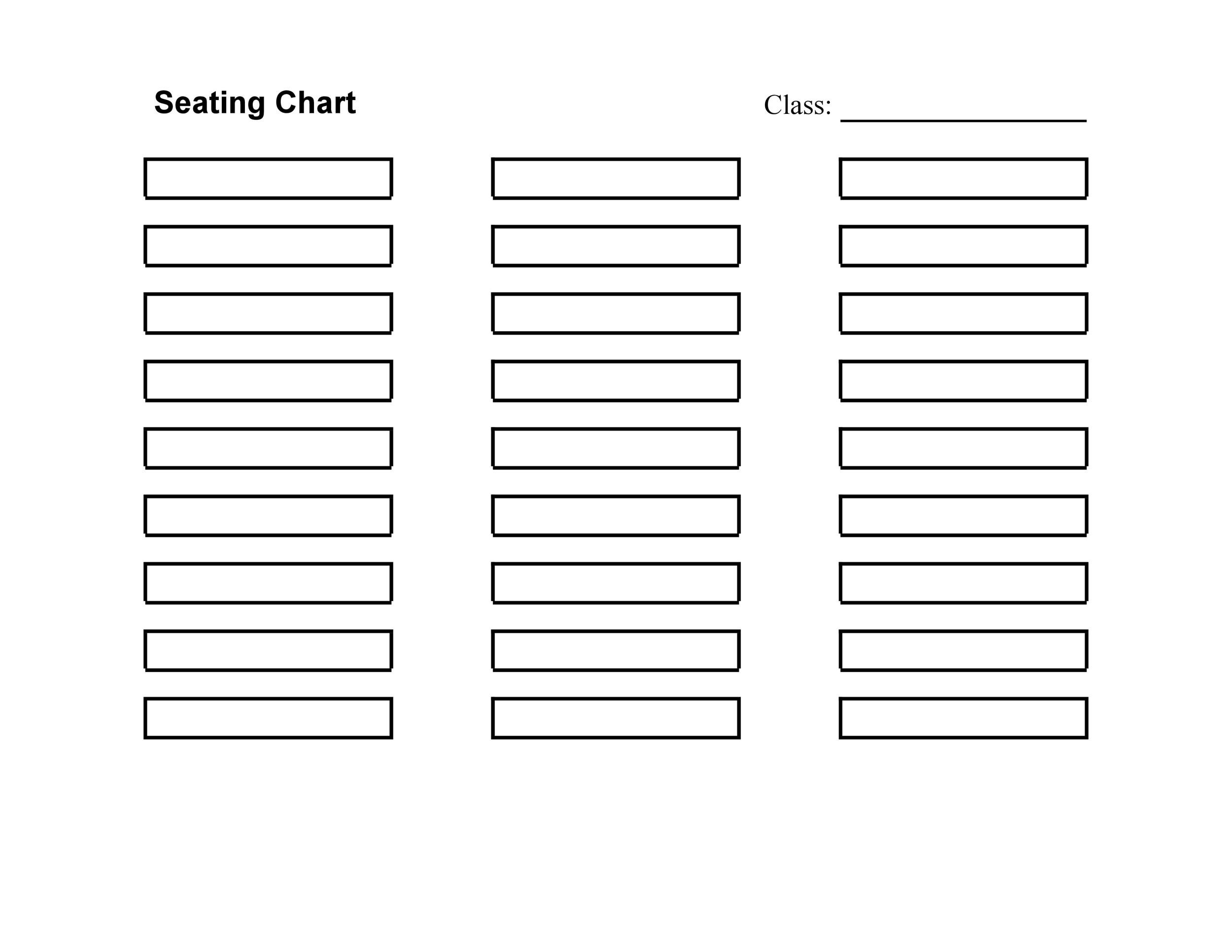 Printable Seating Chart Free Seating Excel Templates Generator 