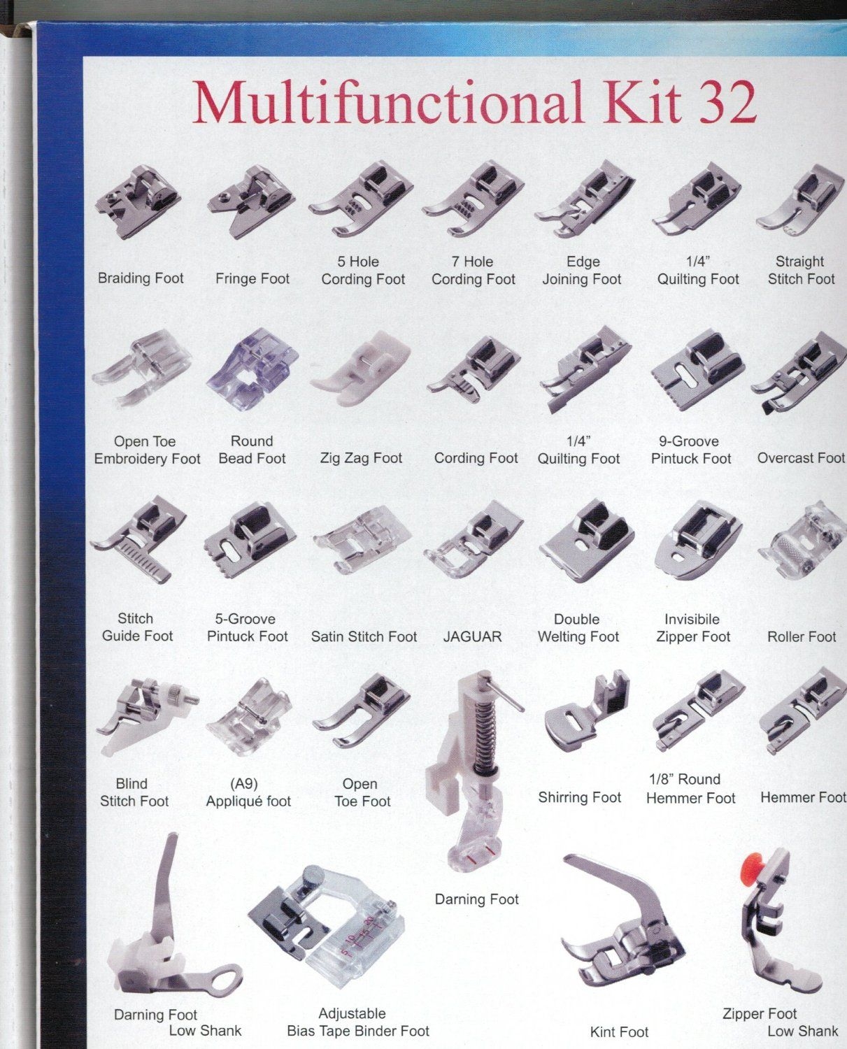 Printable Sewing Machine Feet Chart Printable New Year Banners