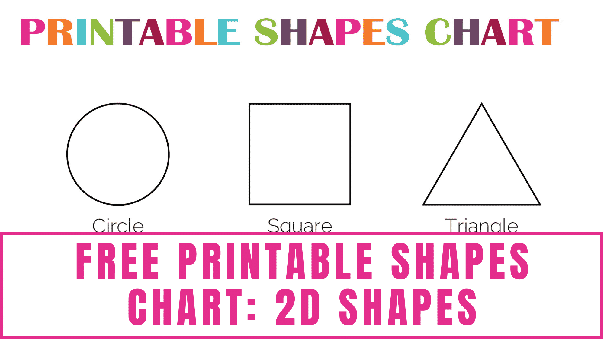 Printable Shapes Chart
