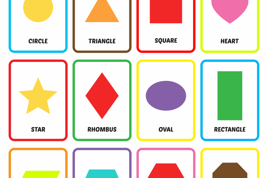 Printable Shapes Chart Calendar Printables