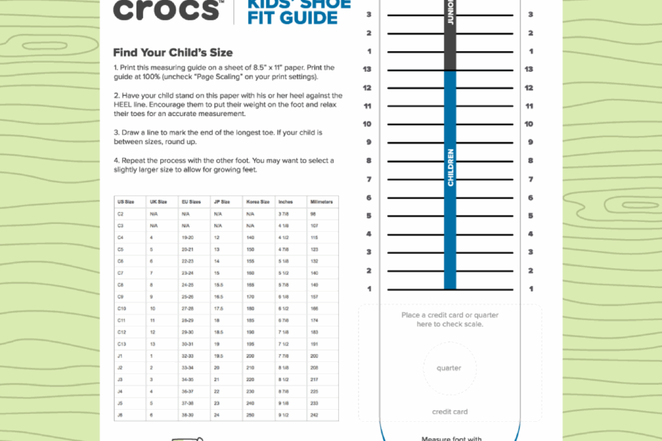 Printable Shoe Size Chart Width Fresh Printable Shoe Size Chart In My