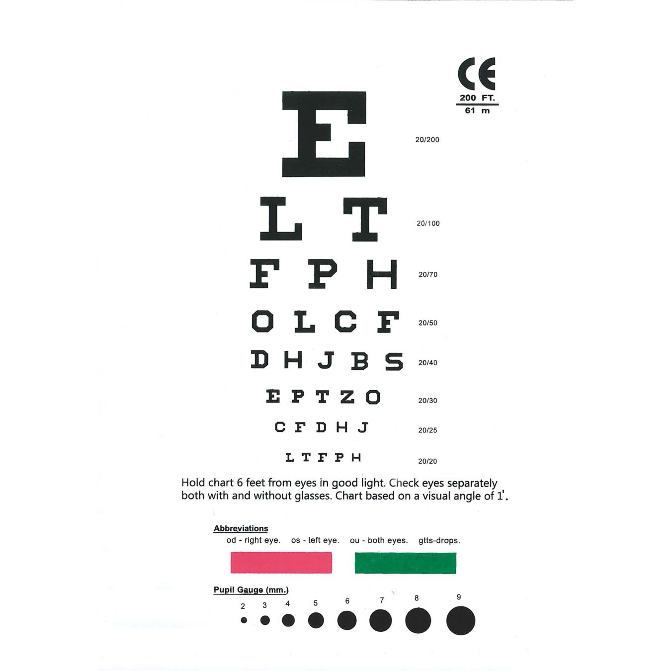 Printable Snellen Chart Australia Eye Chart Printable