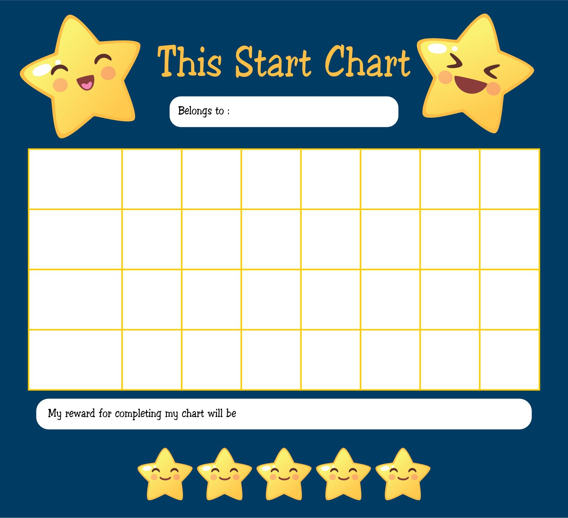 Printable Sticker Chart Printable Words Worksheets
