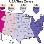 Printable US Time Zone Map Ruby Printable Map