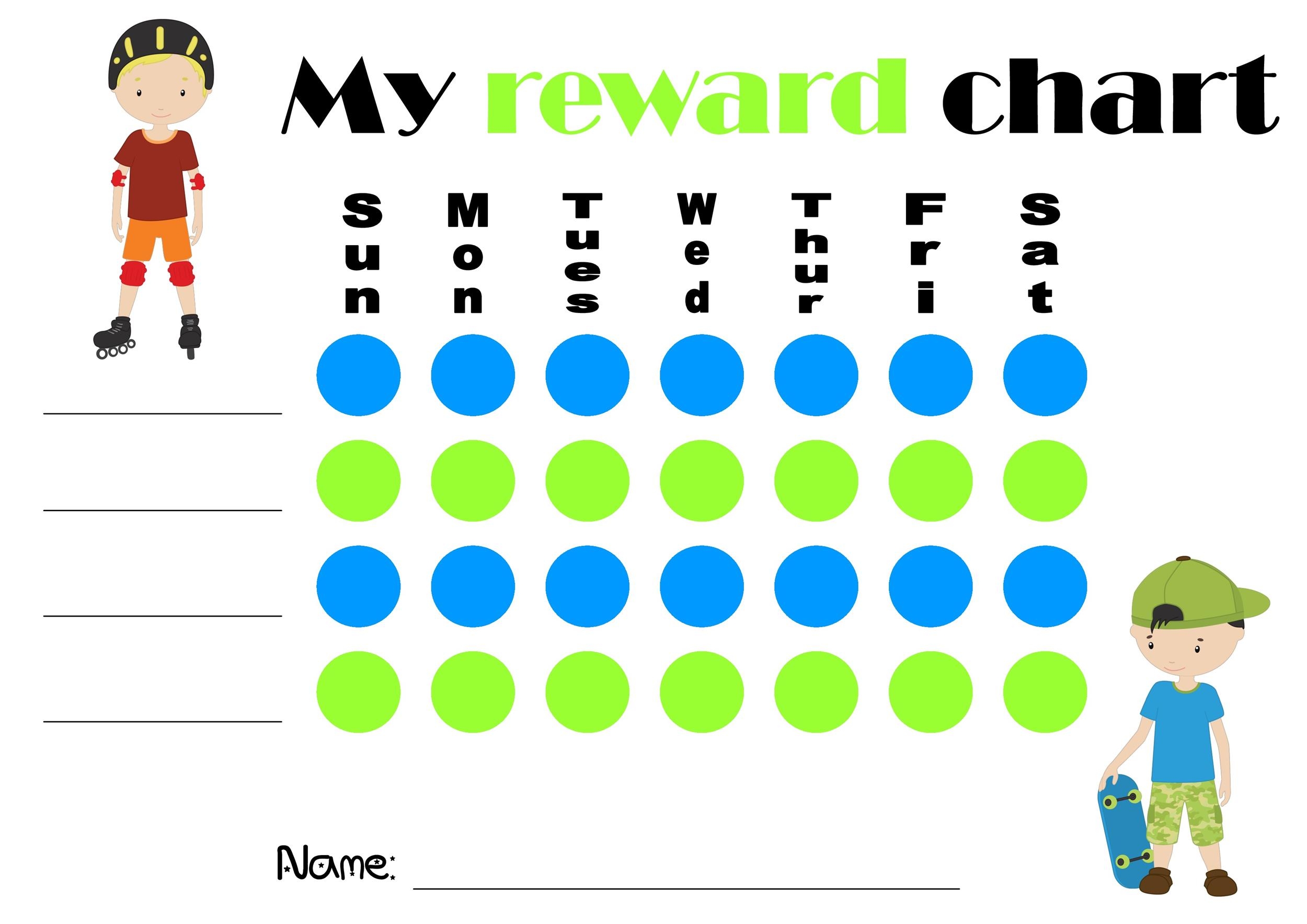 Reward Chart For Kids Printable Reward Chart Printable Etsy Images