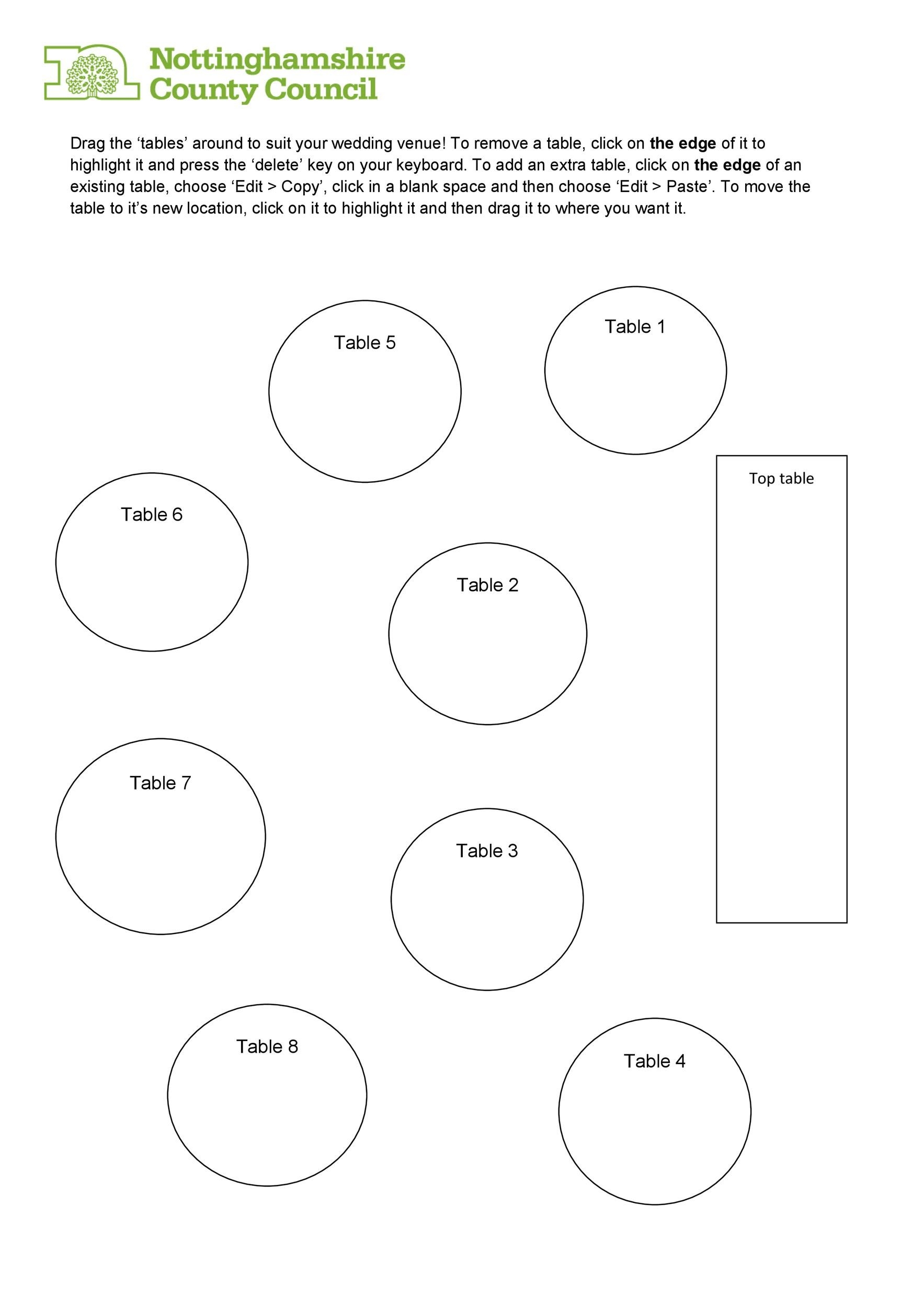 Seating Chart Template Free Printable Printable Templates