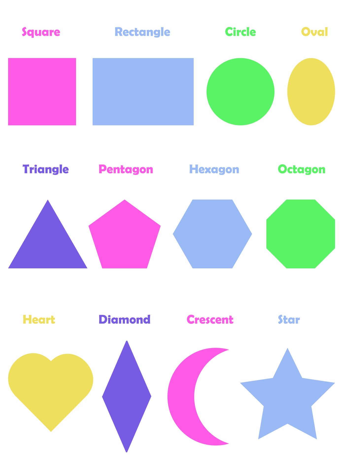 Shapes Chart 10 Free PDF Printables Printablee