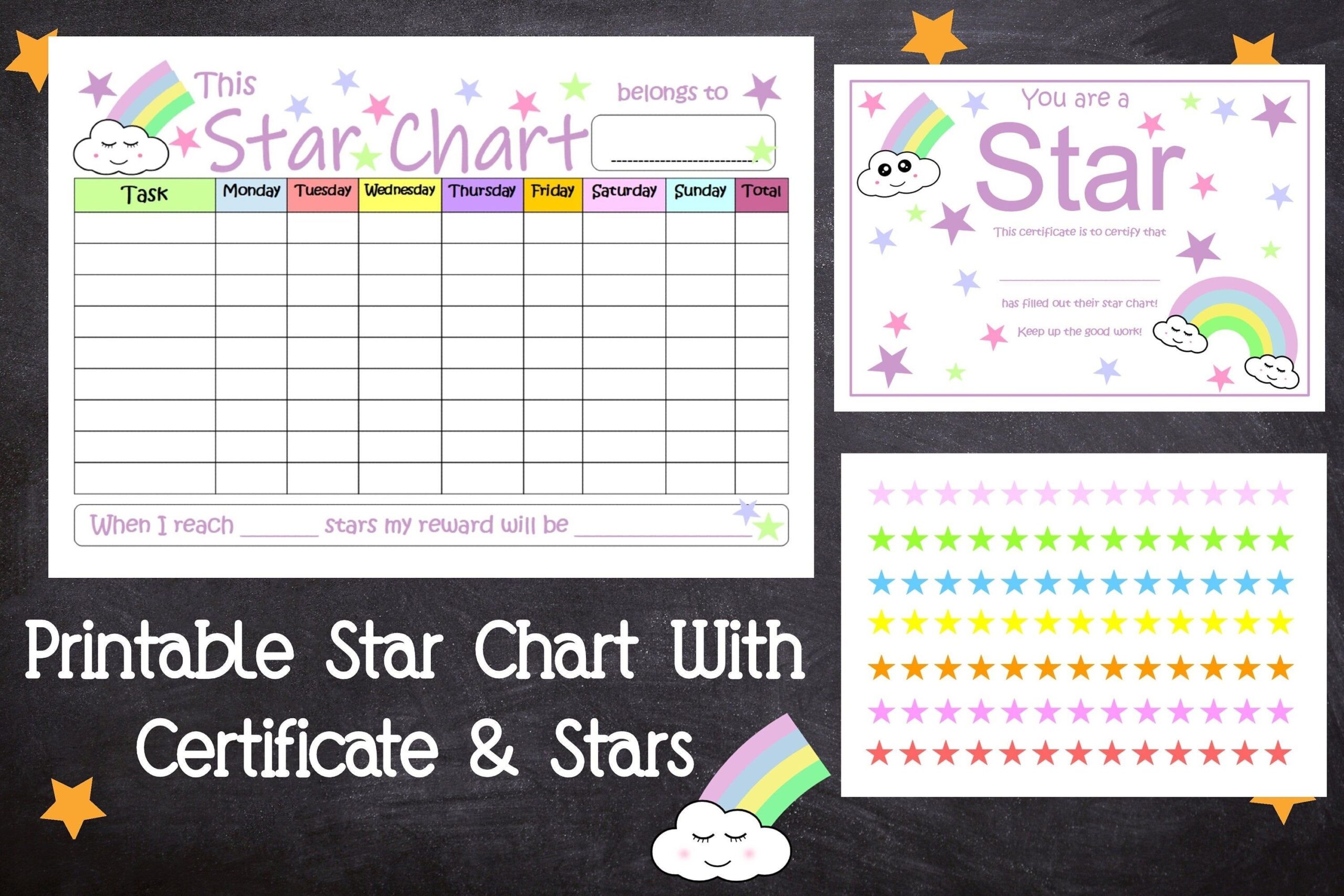 Star Chart Free Printable Shirtsrolf