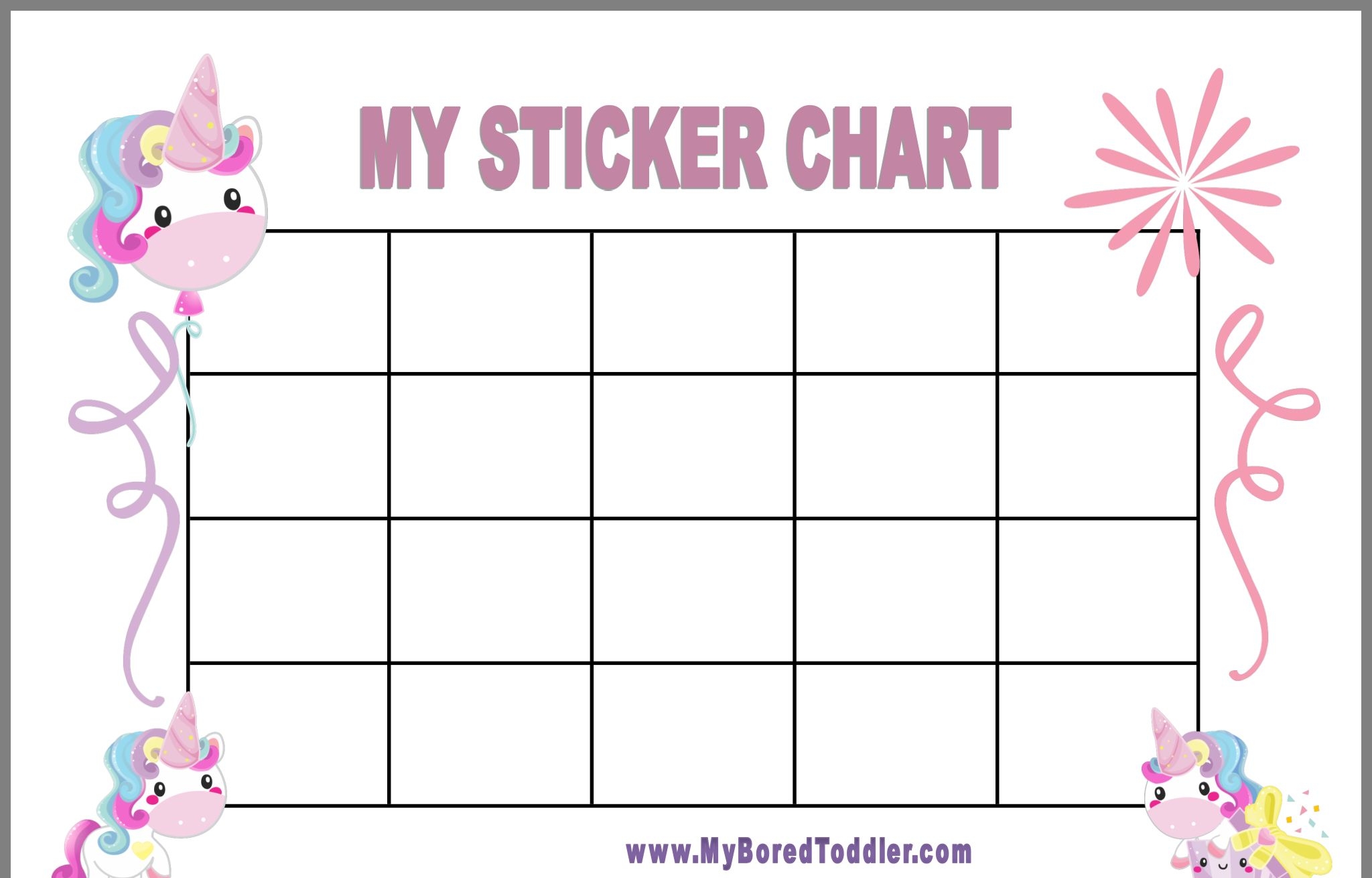 Sticker Chart Free Printable Printable New Year Banners